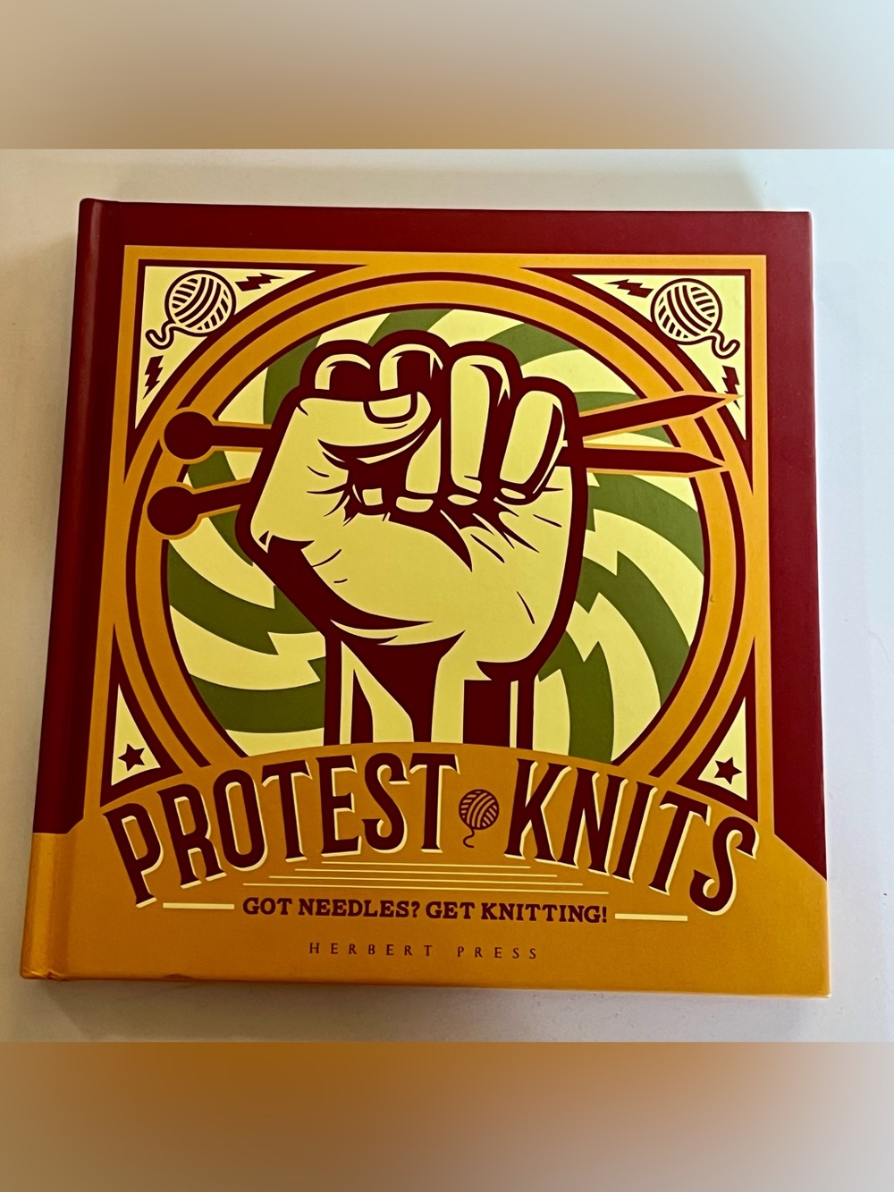 RARE - Protest Knits Hardcover Knitting Crochet Pattern Book Herbert Press